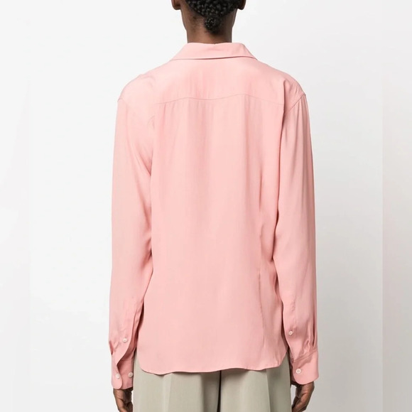 Dries Van Noten Purple Concealed Button Down Shirt, Size 36 - Picture 5 of 13